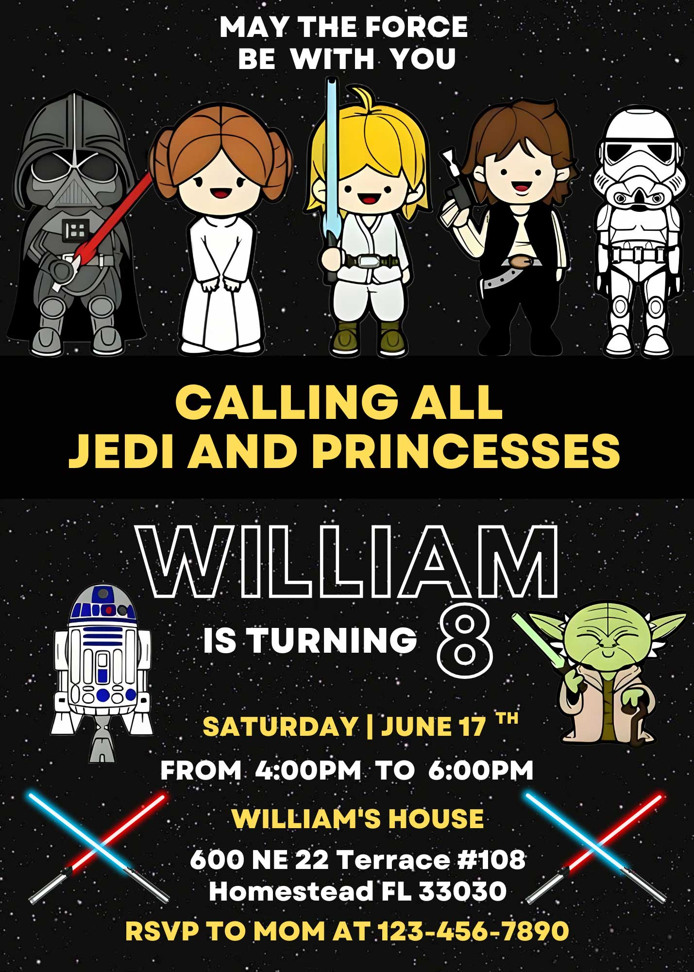 Editable Star Wars Birthday Invitation Template Thrilling Invite Editable Star Wars Birthday Invitation Template Thrilling Invite
