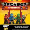 Lego Ninjago Birthday Invitation