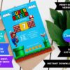 Mario Bros Birthday Invitation