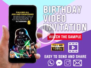 Lego Star Wars Birthday Video Invitation