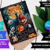 Mario Bros Halloween Birthday Invite