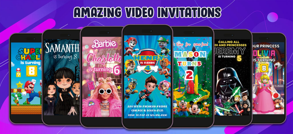 Birthday Video Invitations PIxavite