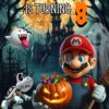 Mario Bros Halloween Birthday Invite