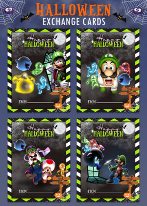 Luigi's Mansion Happy Halloween Cards