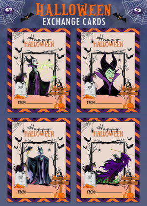 Maleficent Happy Halloween Cards