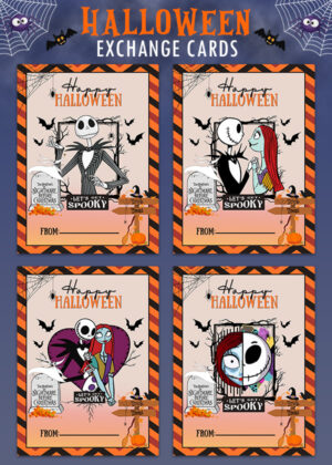 The Nightmare Before Christmas Happy Halloween Cards