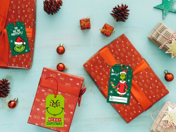 The Grinch Christmas Gift Tags