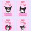Kuromi St. Valentines Day Cards