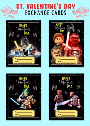 Lego Star Wars Valentines Day Cards