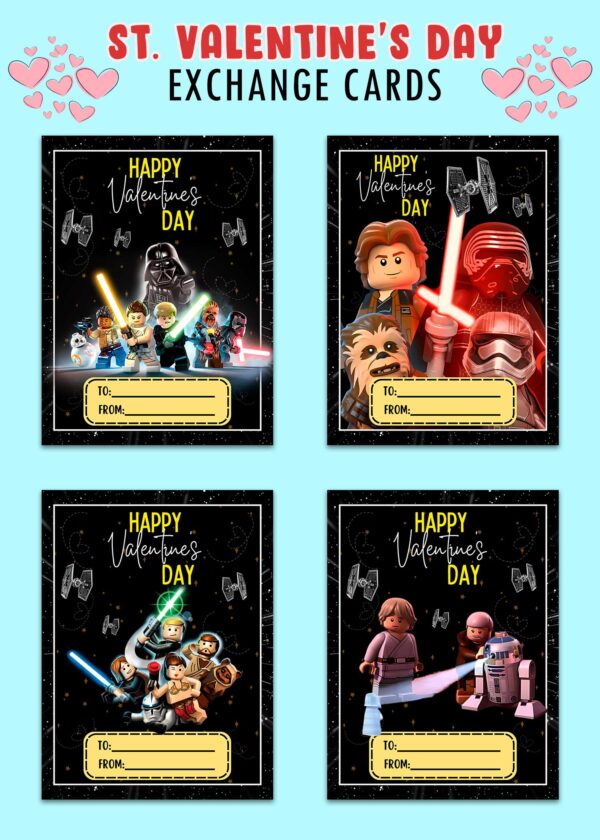 Lego Star Wars Valentines Day Cards