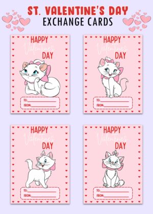 Marie The Kitten Valentines Day Cards