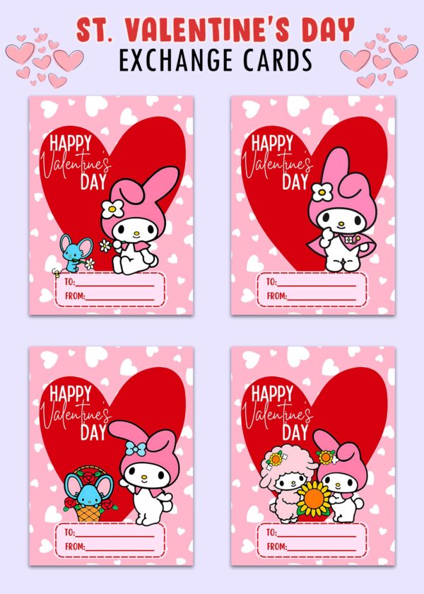 My Melody Valentines Day Cards