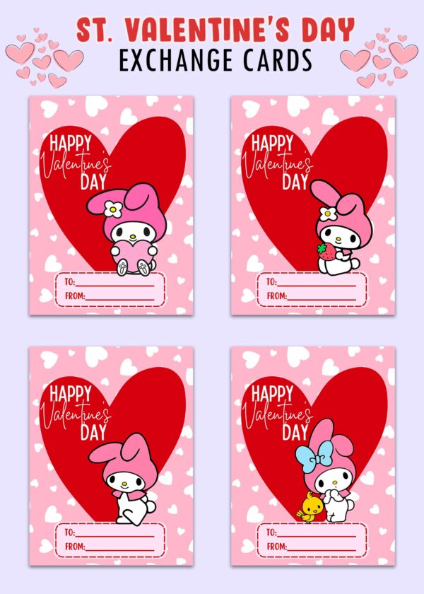 My Melody Valentines Day Cards