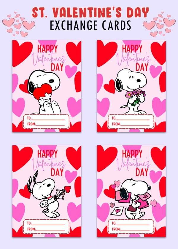 Snoopy Valentines Day Cards