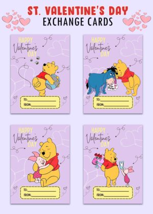 Winnie The Pooh Valentines Day Cards