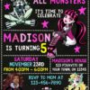 Monster High Birthday Invitation