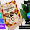 Harry Potter Birthday Invitation