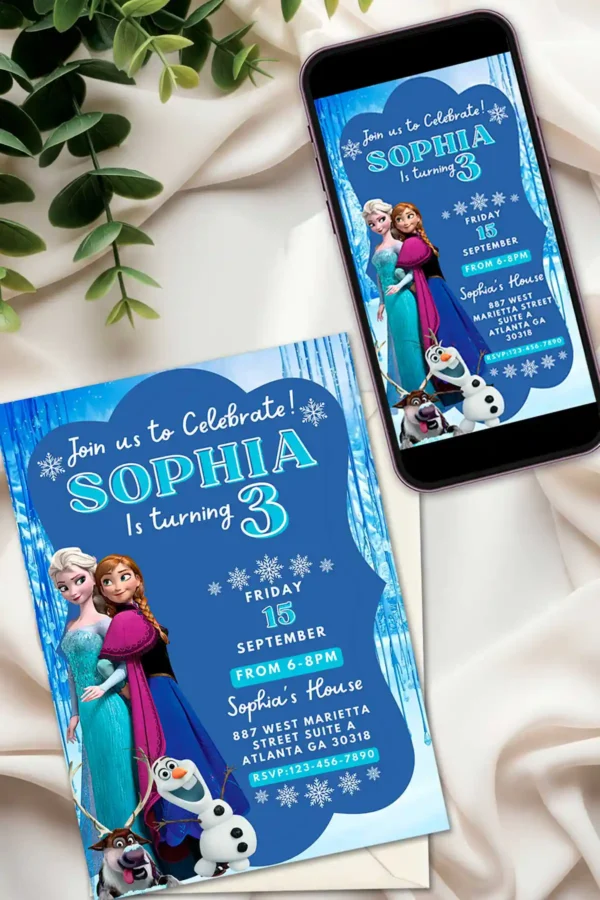 Frozen Birthday Invitation