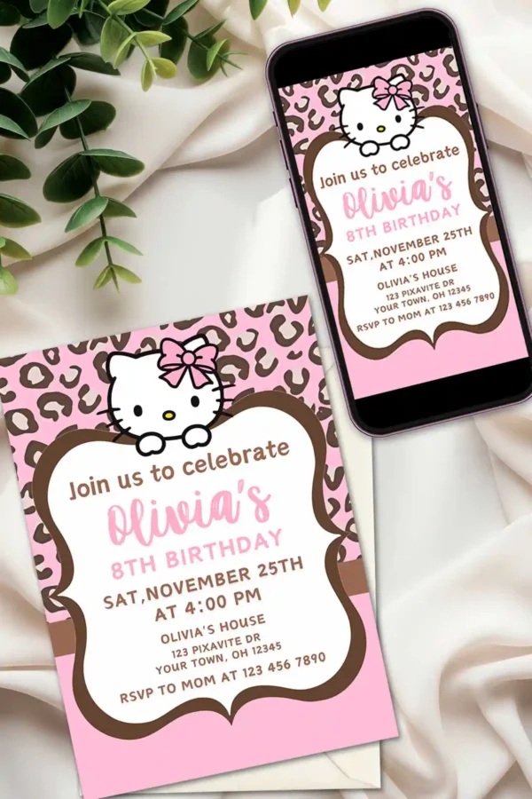 Hello Kitty Birthday Invite