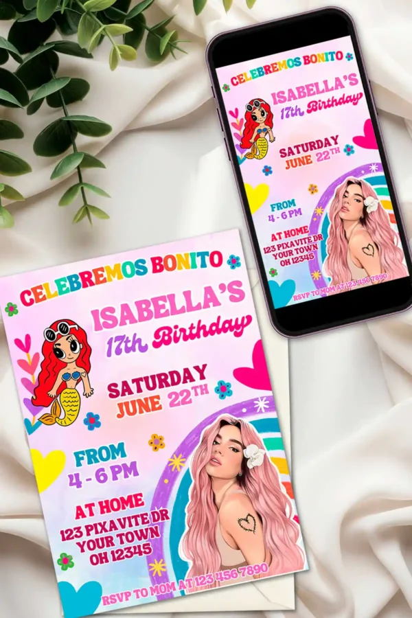 Karol G Birthday Invitation