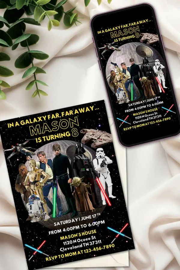 Star Wars Birthday Invite