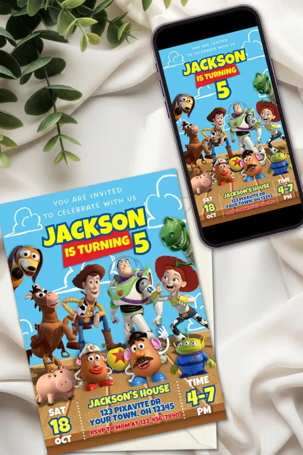 Toy Story Birthday Invitation