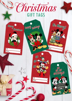 mickey mouse christmas gift tags 1 1 Mickey Mouse Christmas Gift Tags